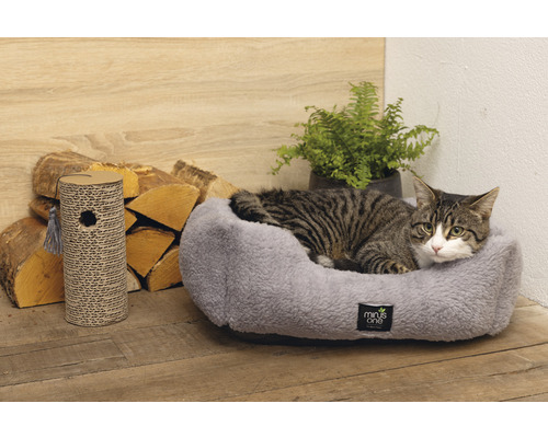 Beeztees Minus One Nox hondenbed, lichtgrijs, 48 x 37 x 18 cm
