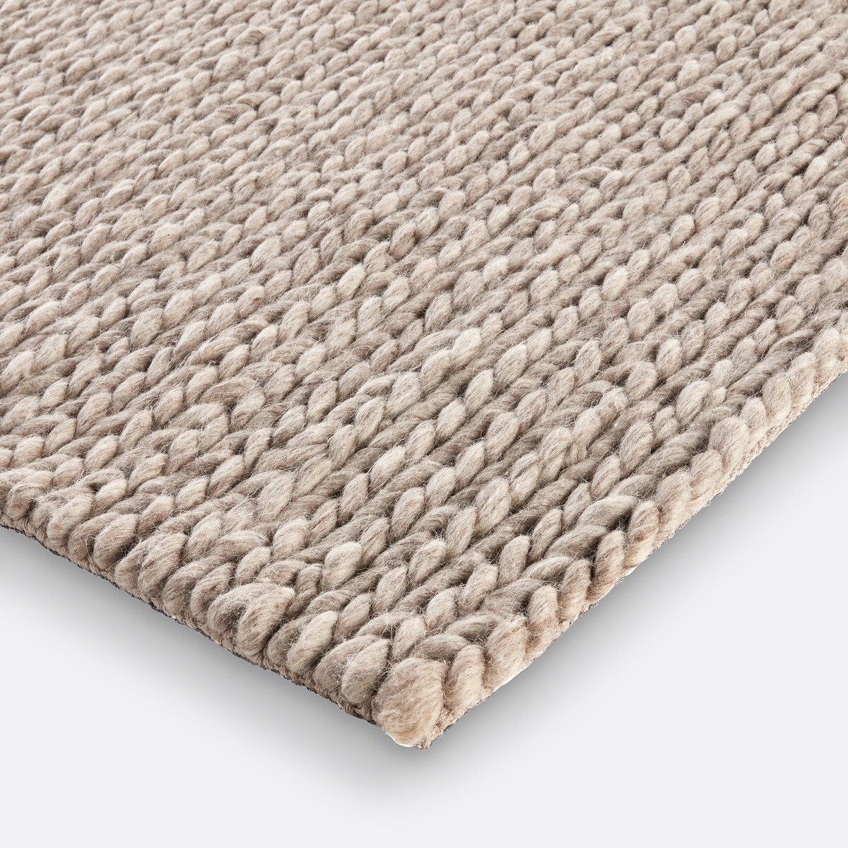 LA REDOUTE INTERIEURS<br>Tapete quadrado de lã com efeito jersey, Diano