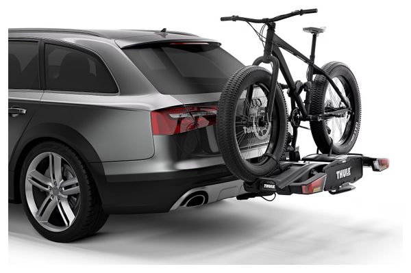 Porte-Vélos sur Boule d'Attelage Thule EasyFold XT Prise 13 Broches - 2 Vélos (Compatible E-Bikes) Noir