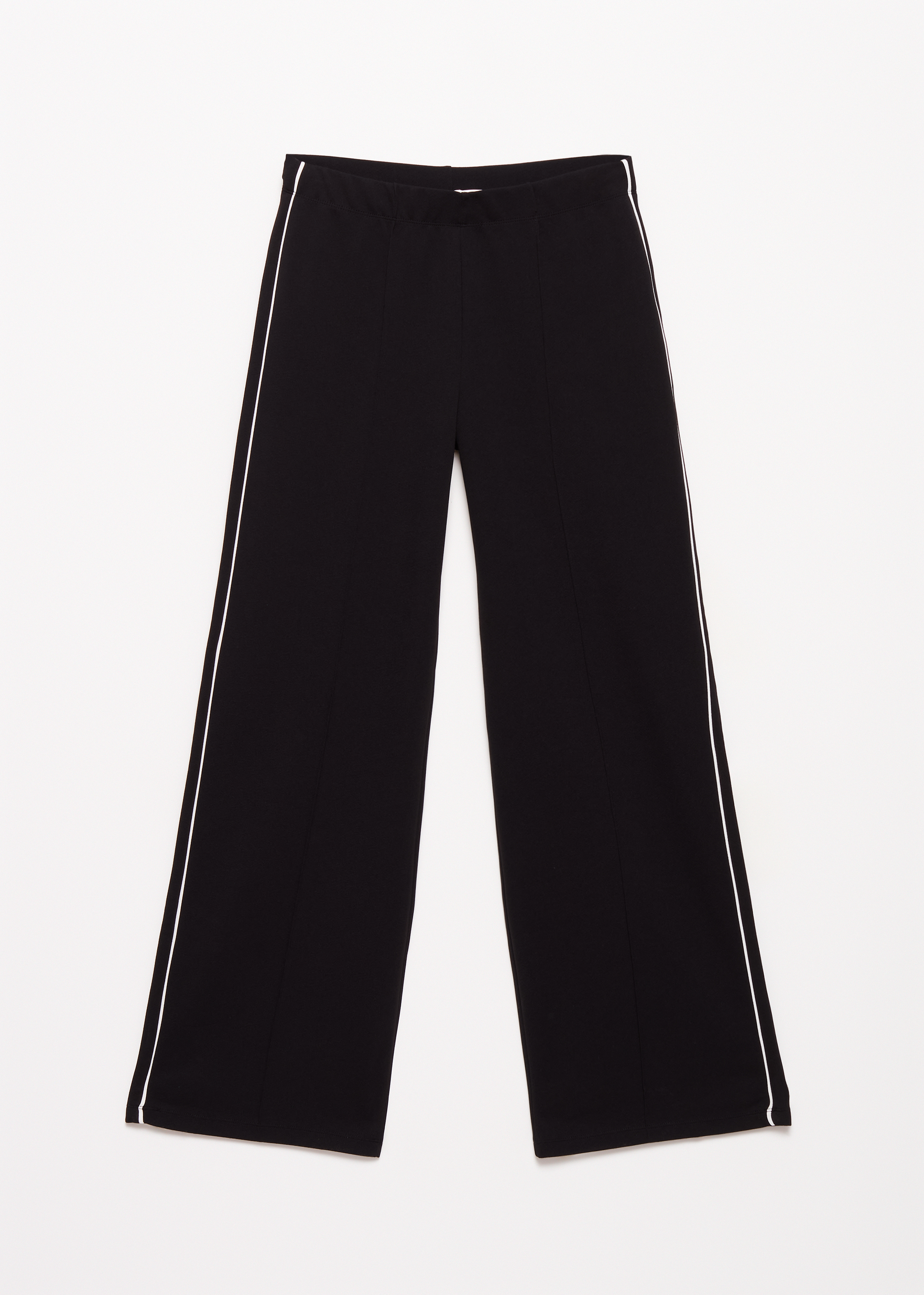 Wijde broek met streepdetail