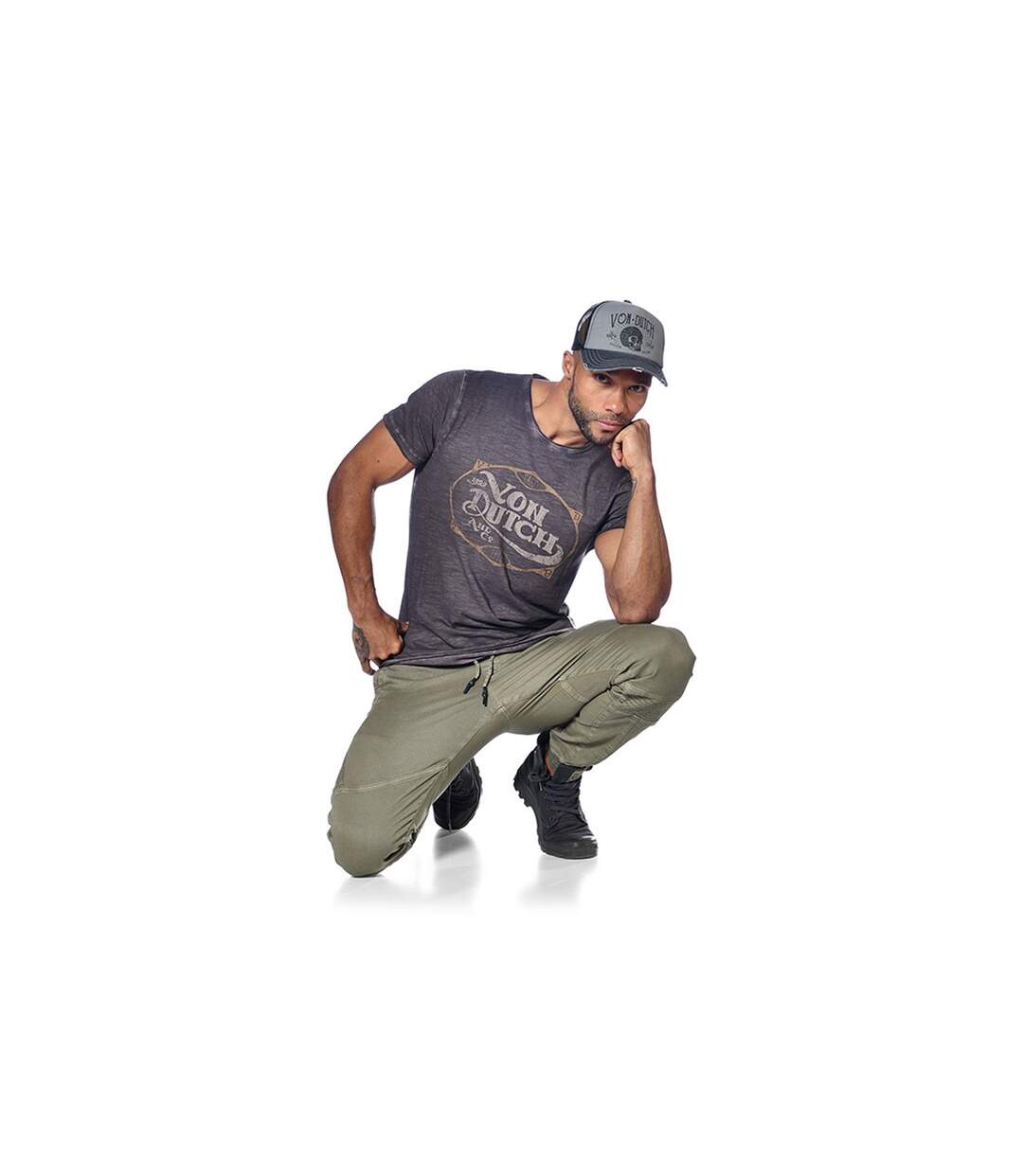 T-shirt homme col rond avec print Retro