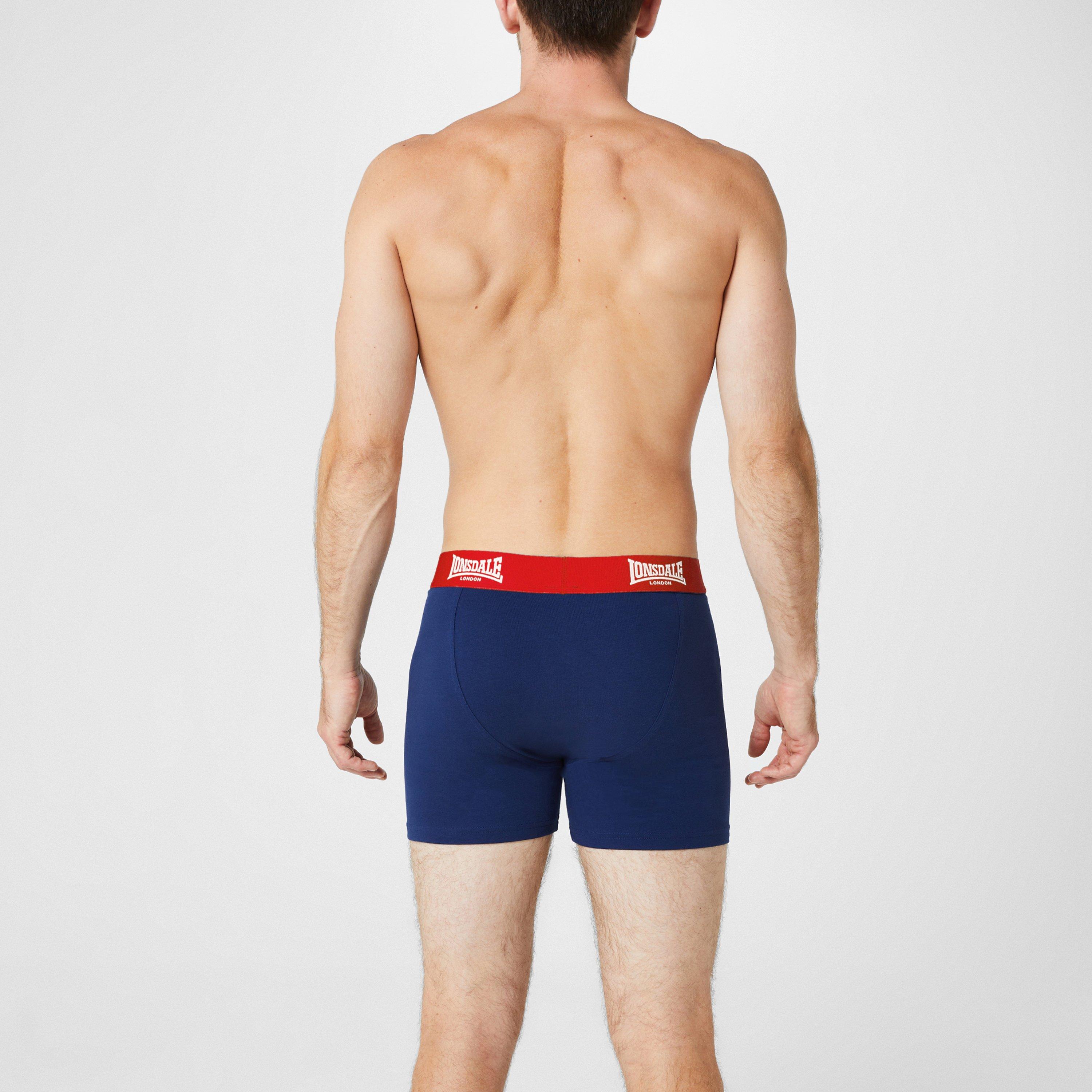 Lonsdale 2 Pack Trunk Mens