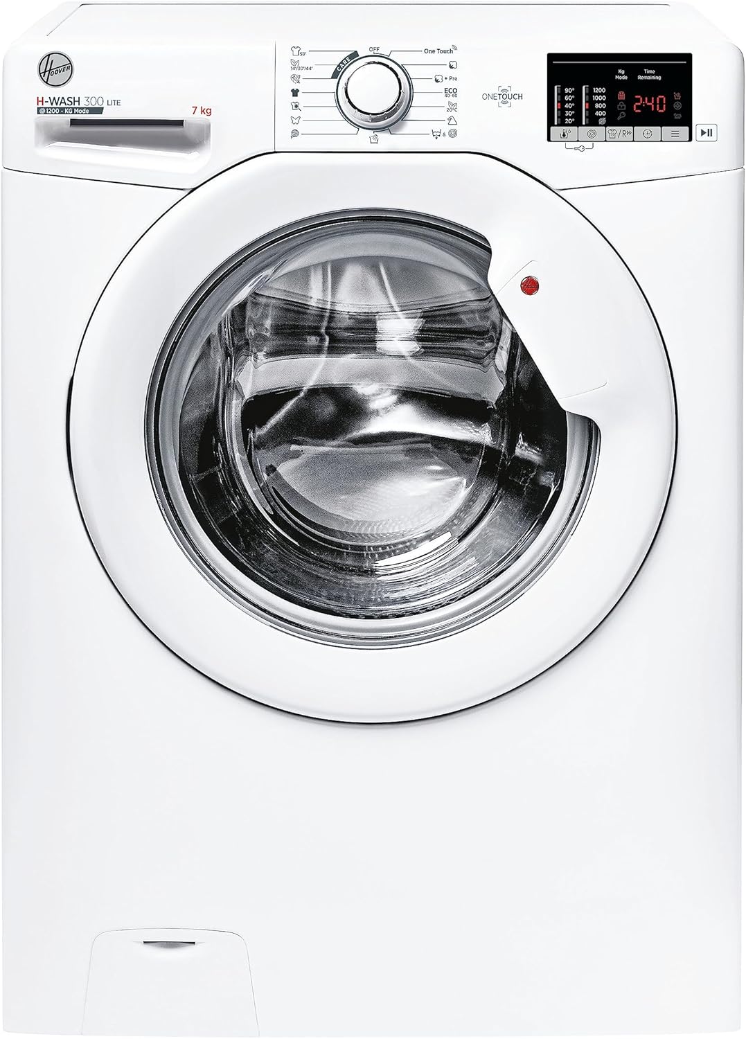 Hoover H-WASH 300 Lite H3W4 272DA3/1-S Waschmaschine/C / 7 kg/NFC/Mix-Power-System/Symbolblende