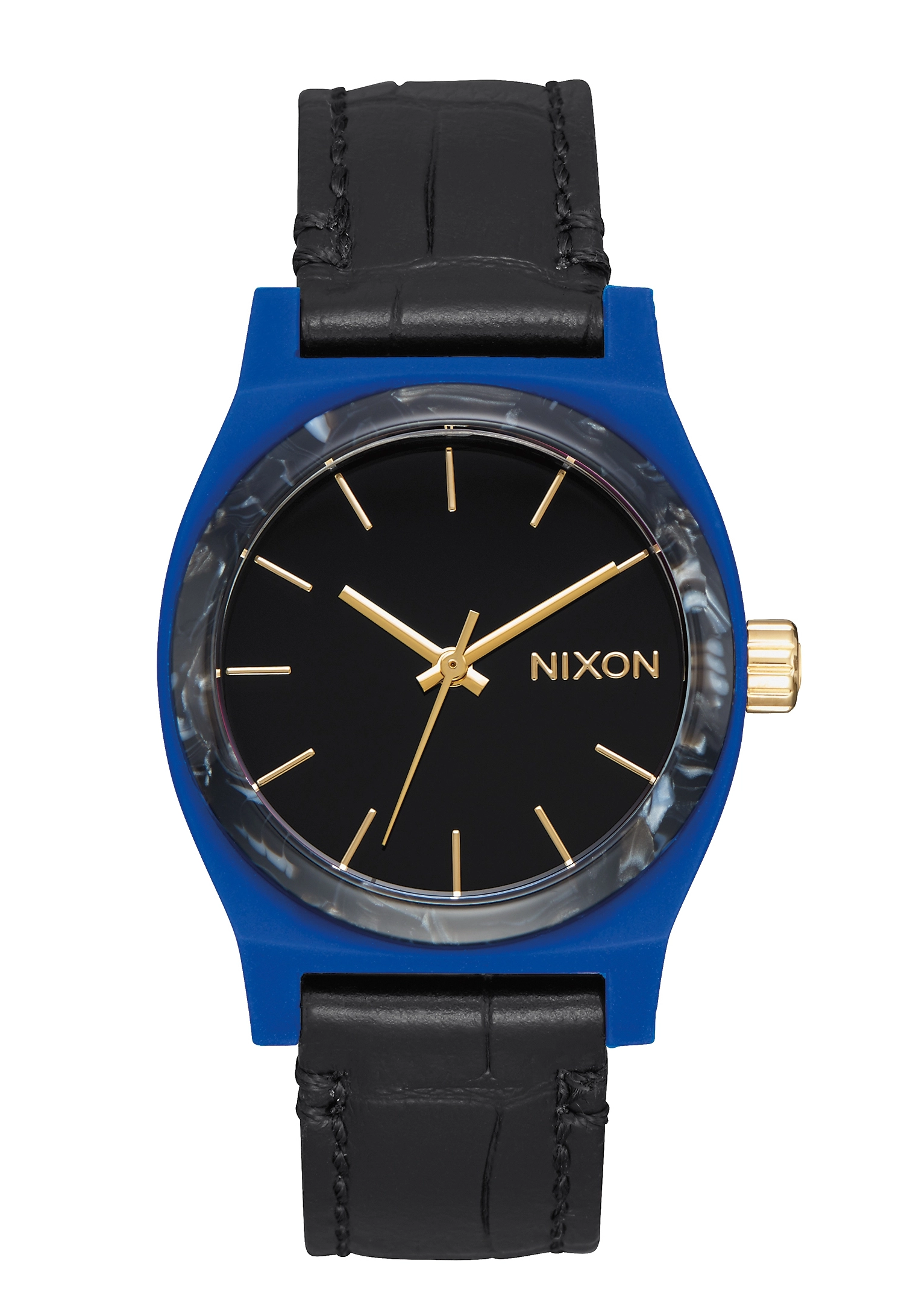 Nixon The Medium Time Teller Leather Navy / Mix A1172-2709