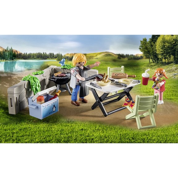 Barbecue avec papa et enfants Playmobil 71427 Family Fun camping