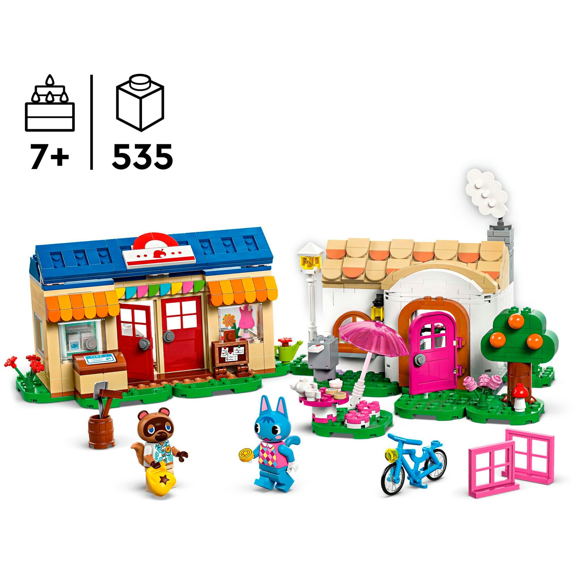 LEGO Konstruktionsspielzeug Animal Crossing Nooks Laden & Sophies Haus