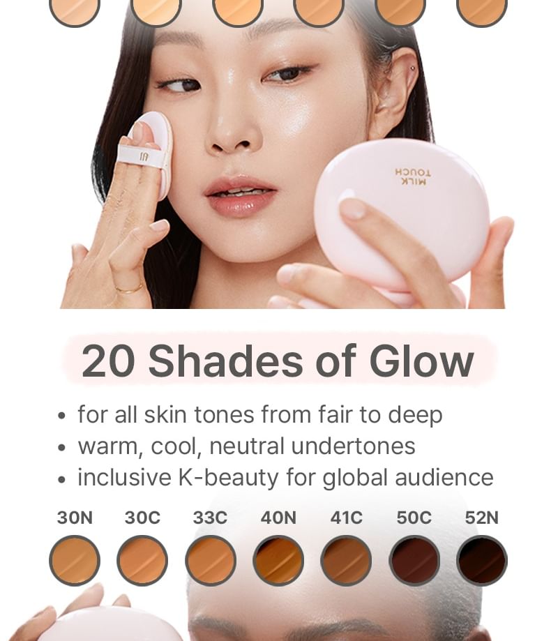 Milk Touch - All-day Skin Fit Milky Glow Cushion - 20 kleuren