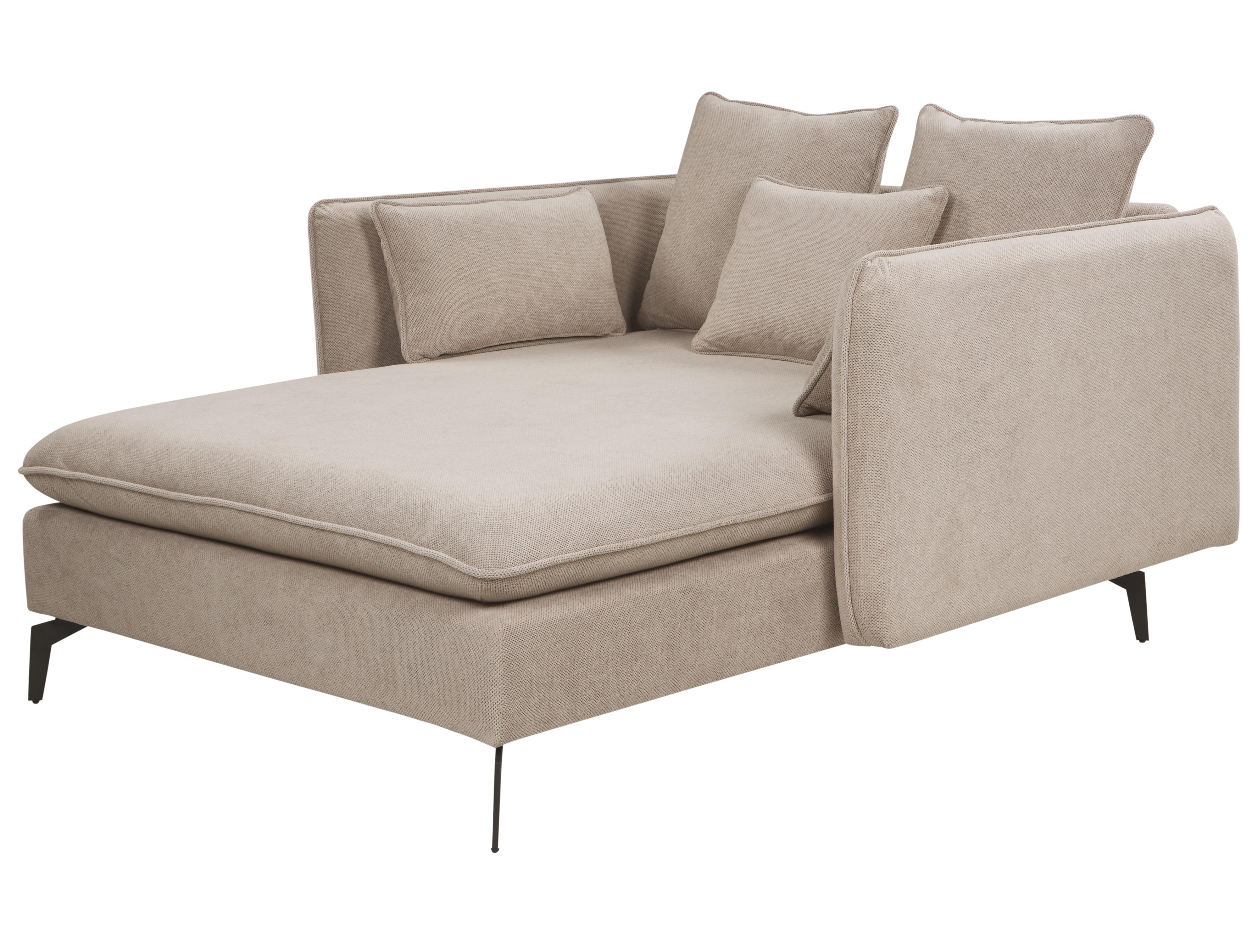 Chaise longue CHARMES Stof Taupe