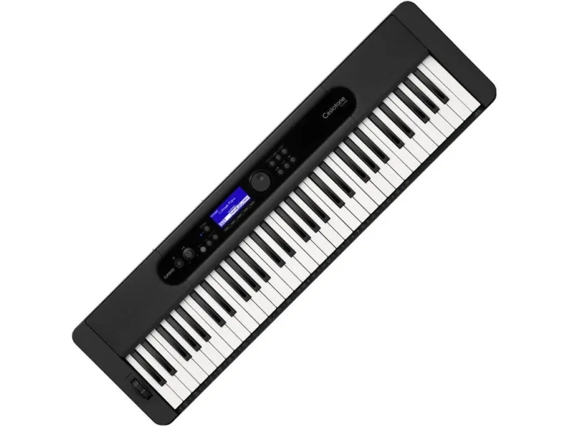 Casio CT-S400, Digital synthesizer, Kor, Flanger/Digital signalbehandling (DSP), Efterklang, 5 W, Sort, LCD, Vekselstrøm, Batteri