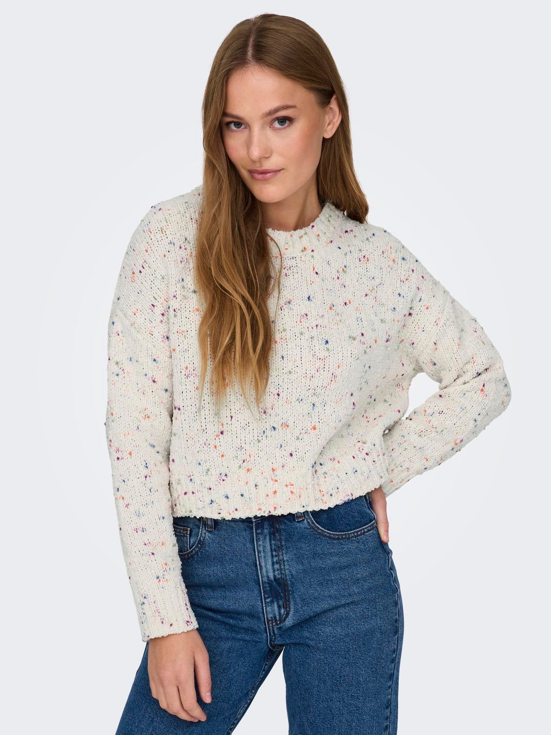 ONLGRACIE Strickpullover Cloud Dancer