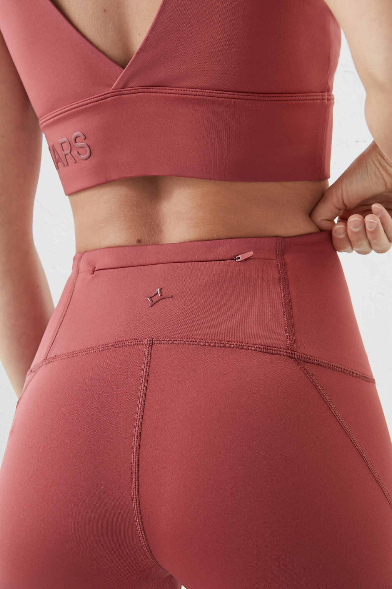 Leggings rosa 4D Stretch - rojo