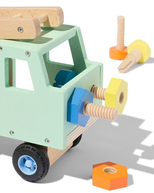 camion de chantier en bois 22 pièces