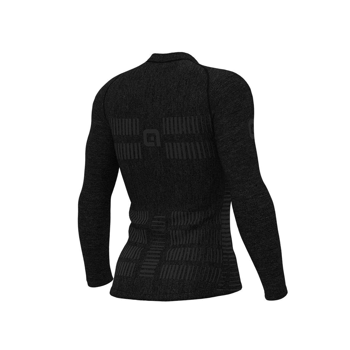 Ale Seamless Wool Lange Mouwen Zwart Heren