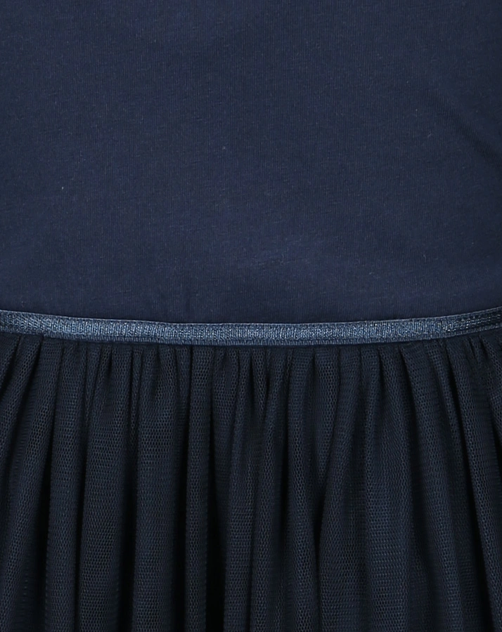 Tüll-Kleid LAYA mit Glitzer in dunkelblau
