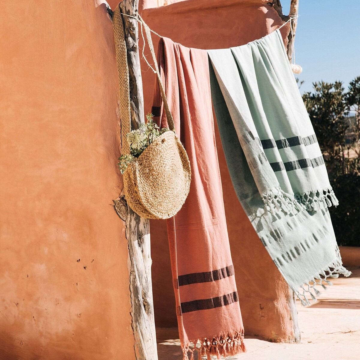 LA REDOUTE INTERIEURS<br>Toalha fouta orgânica, forro turco, Antalya