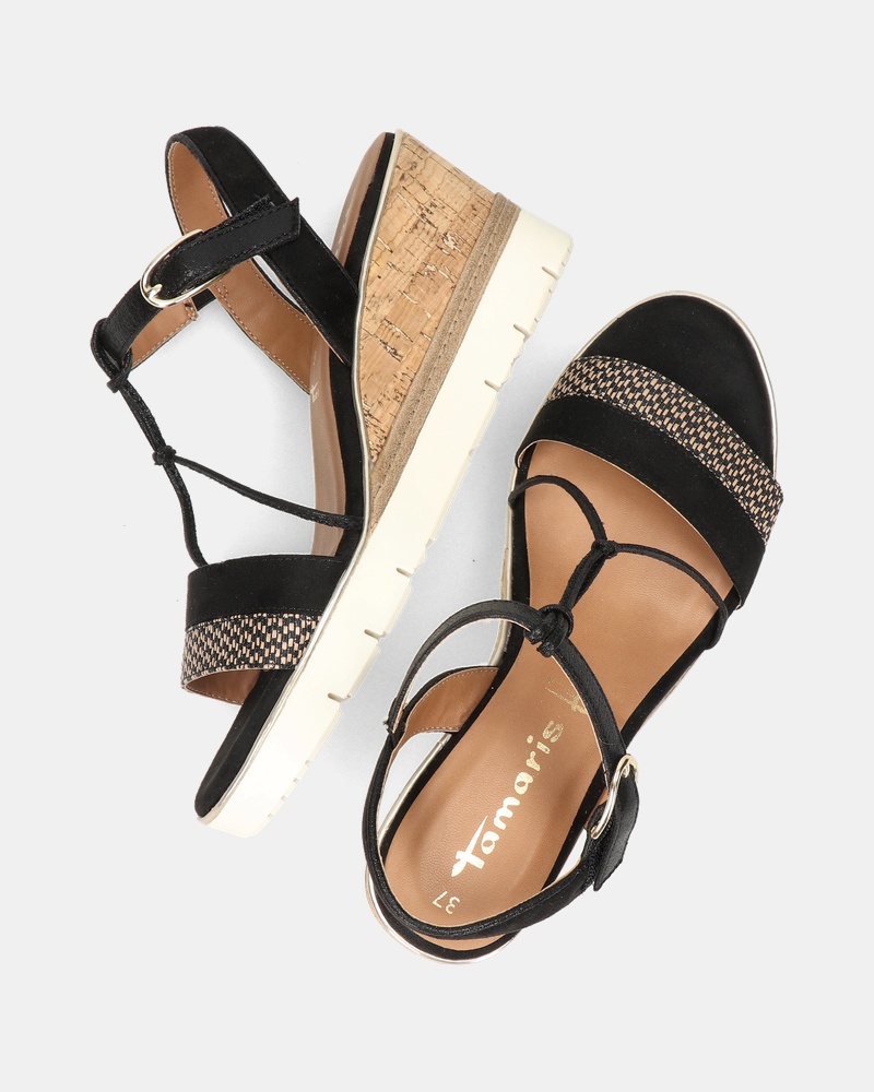 Tamaris Sandalen  - zwart