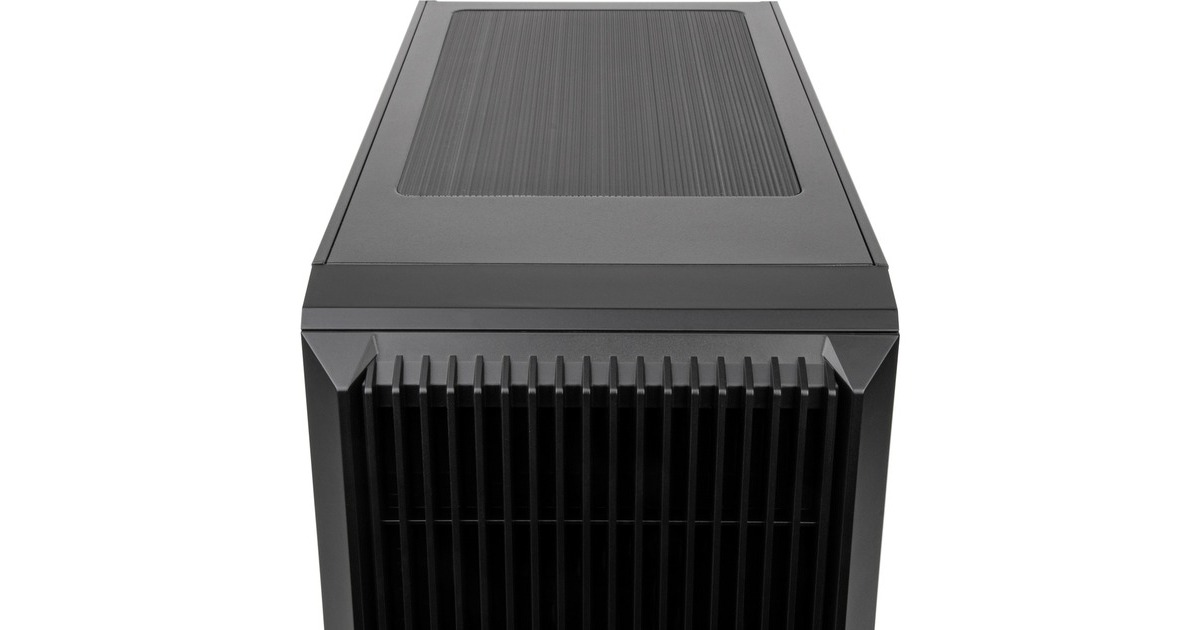 SilverStoneCS382 mini tower behuizing  (Zwart | 2x USB-A | 1x USB-C)
