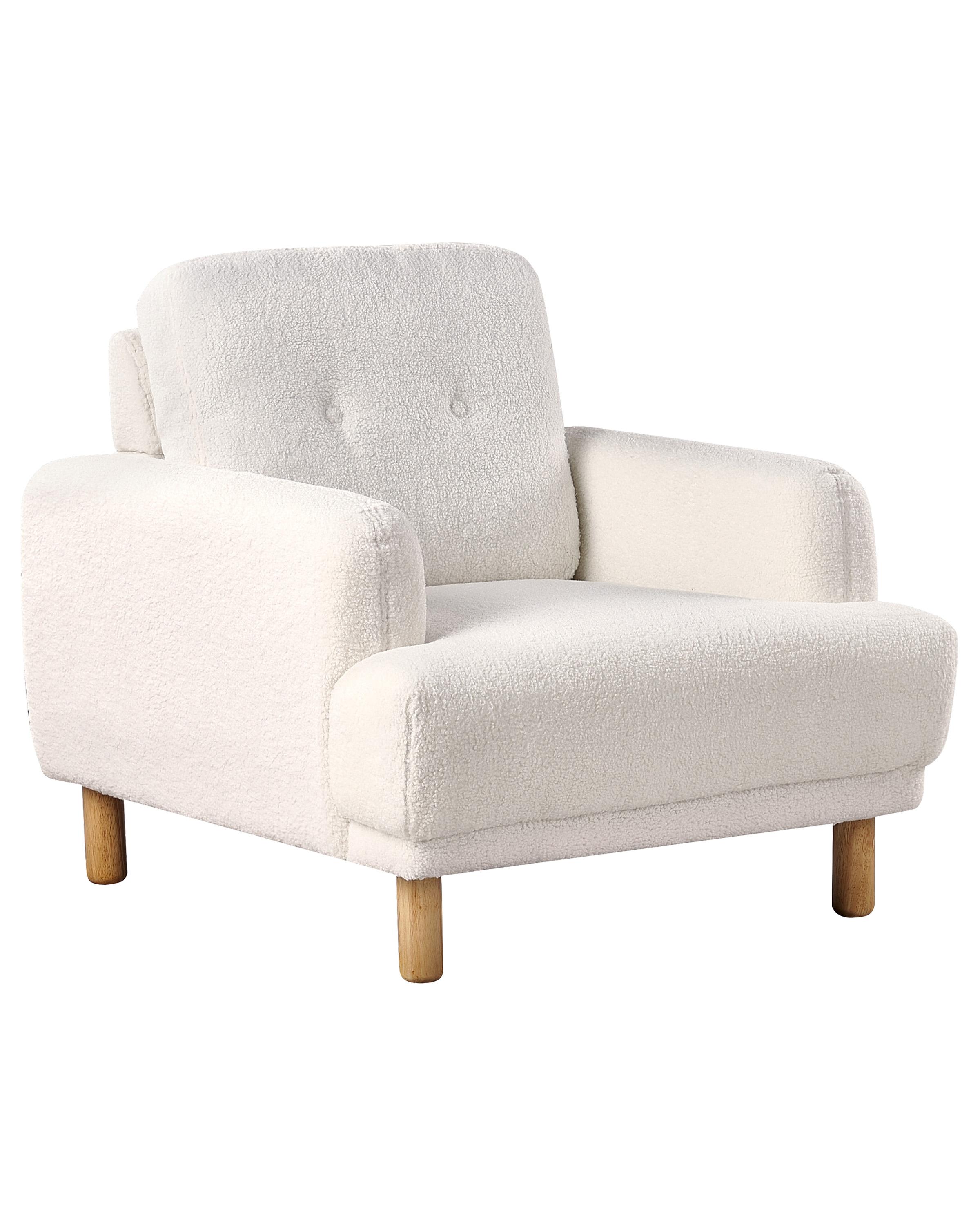 Fauteuil TUVE Bouclé Wit