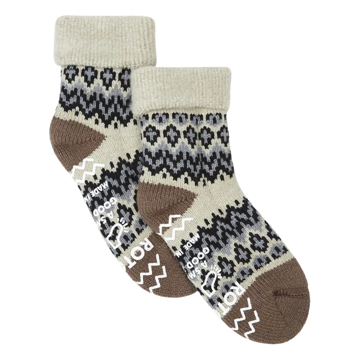 RoToTo Chaussettes Nordic Comfy Room Laine | Ecru