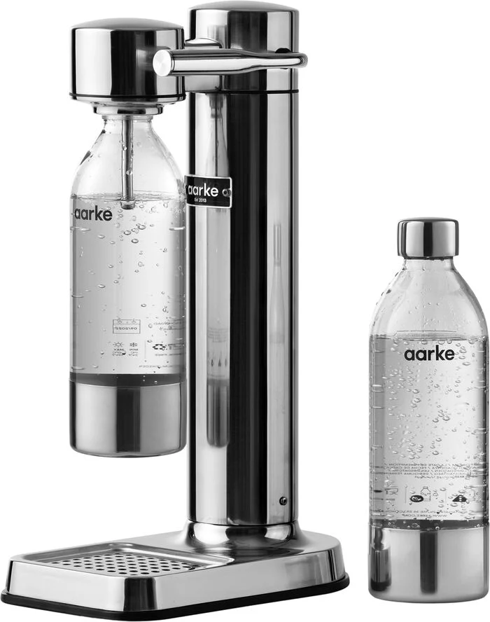 Aarke Kitchenware Carbonator Polished Steel Bundle C3 inkl. 2 flasker