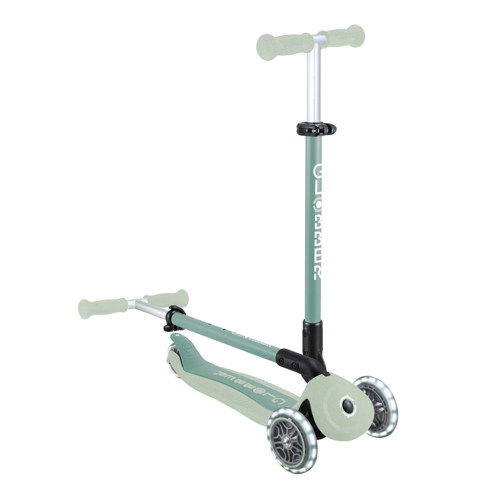 Globber Go Up Active Lights  Pistachio