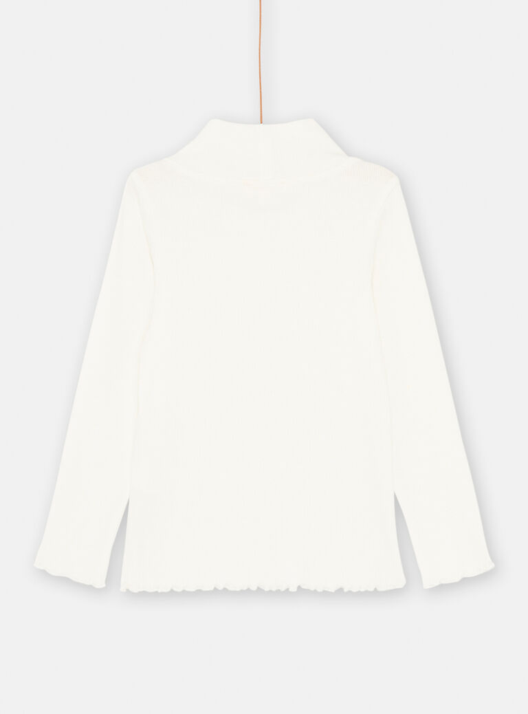 Sous-pull écru pour fille