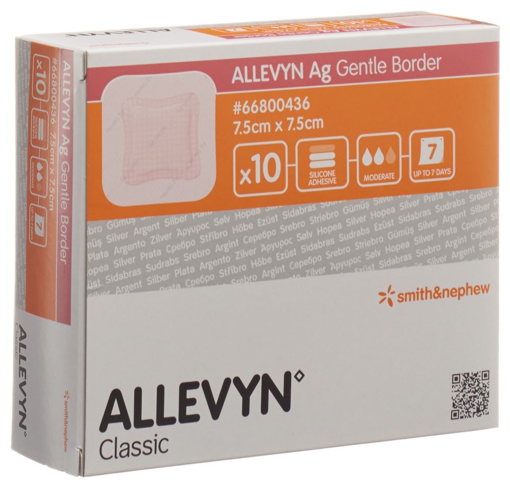 ALLEVYN Wundverband 7.5x7.5cm 10 Stk