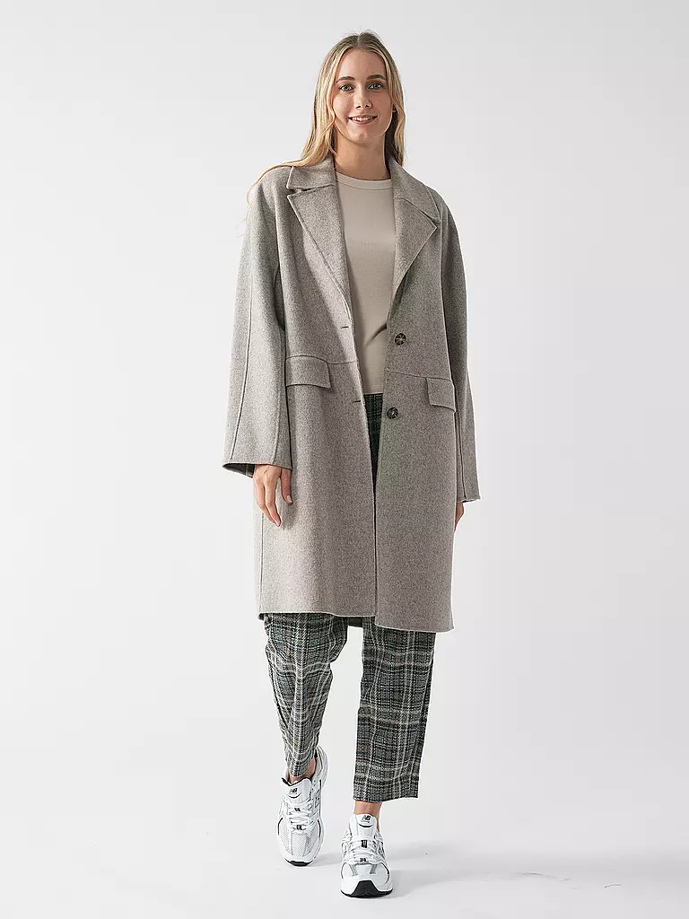 BOSS Wollmantel beige