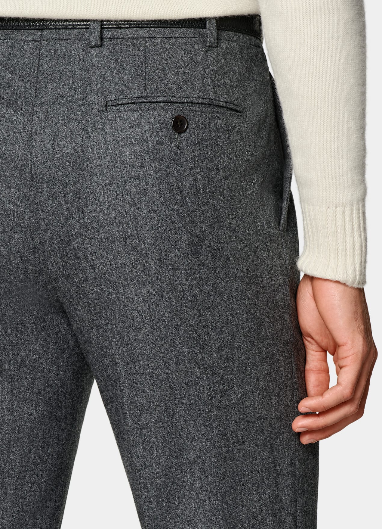 Pantalon Straight Leg gris moyen