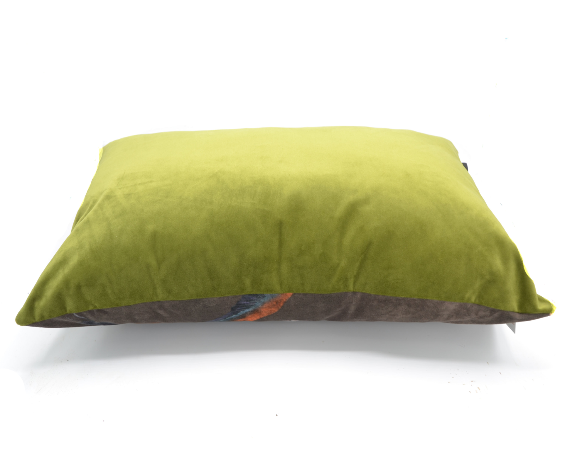 Kussen velvet wilde ganzen taupe 60 x 40 cm
