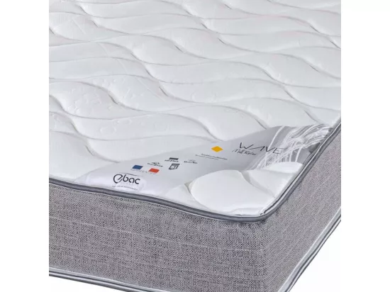 Matelas 2x90x200 Wave - Mousse - Hauteur 19 cm - 3 zones - Soutien ferme