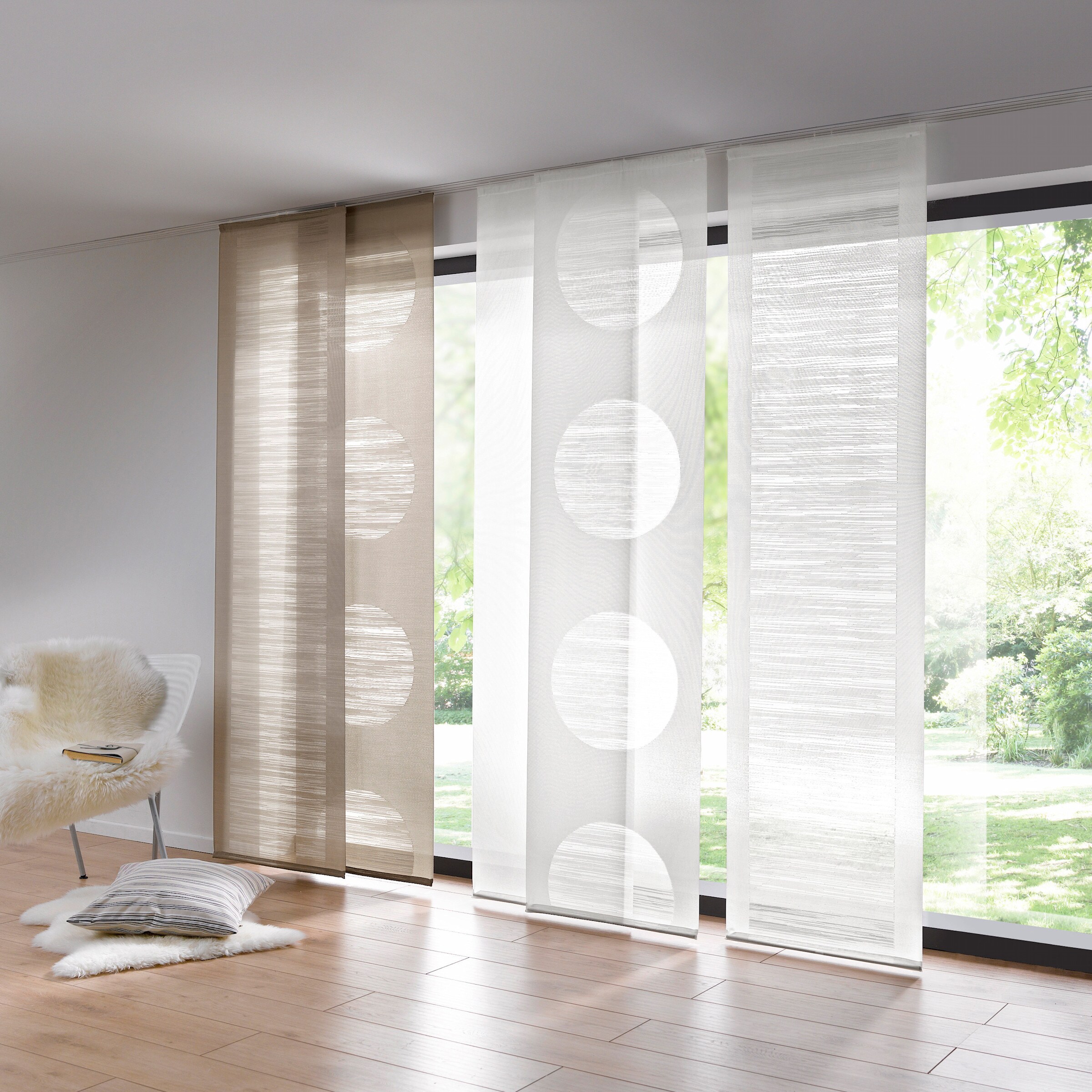 heine home Schiebevorhang in taupe
