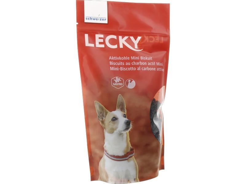 LECKY Biscuits Mini mit Aktivkohle, 300 g Hundeleckerli zur Belohnung oder für's Training