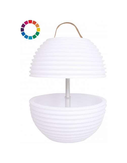 Nikki.Amsterdam The Bowl Color Sync - Tuinverlichting - 55x55x56.5 cm 7 kg Multi-Color 8 Watt Incl. Speaker 55