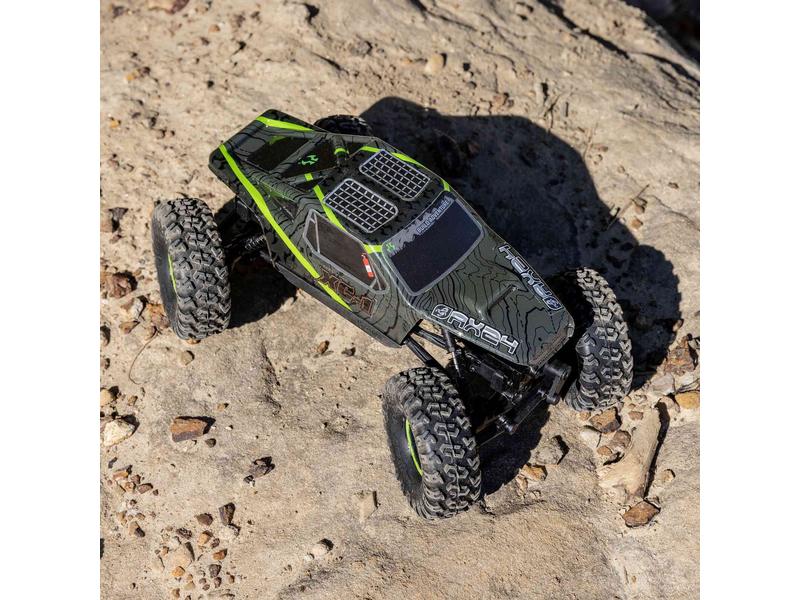 Axial Rock Crawler AX24 XC-1 4WS, Grün, RTR, 1:24 Mini Crawler mit Allrad Lenkung