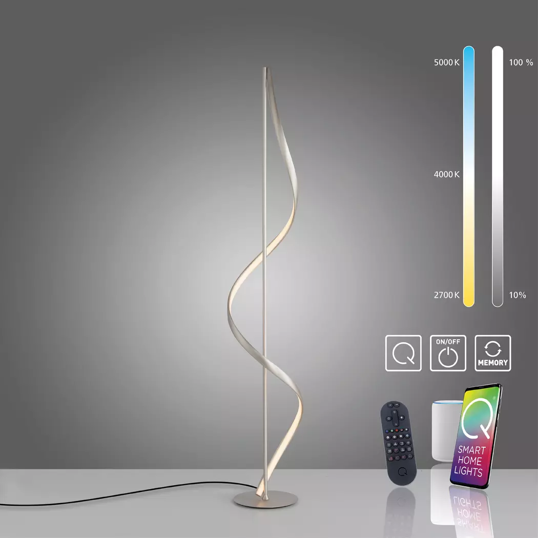 LED-Stehlampe Q-Swing