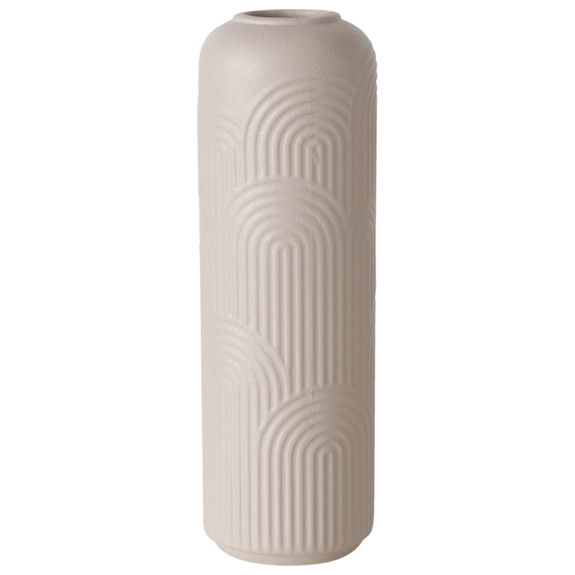 Vase - braun oder beige - sortiert - Steingut
