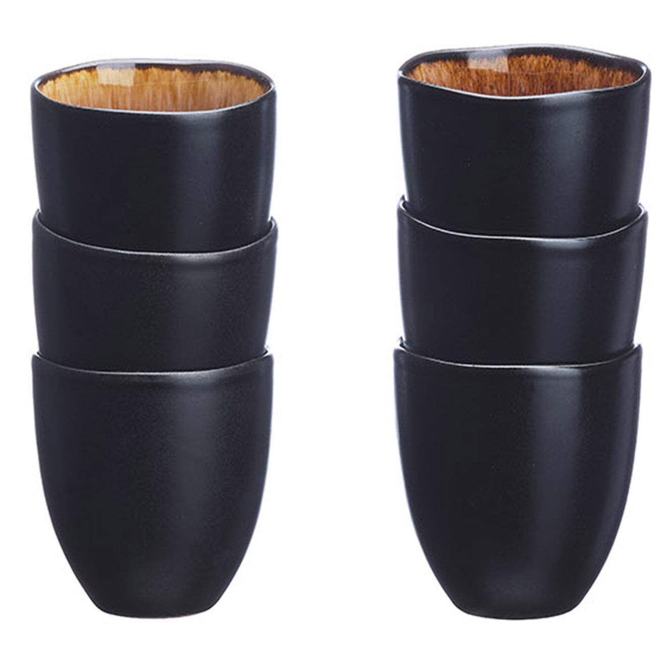 Bjorn 6 Tasses en Grès Iris beige/marron - 15 cl