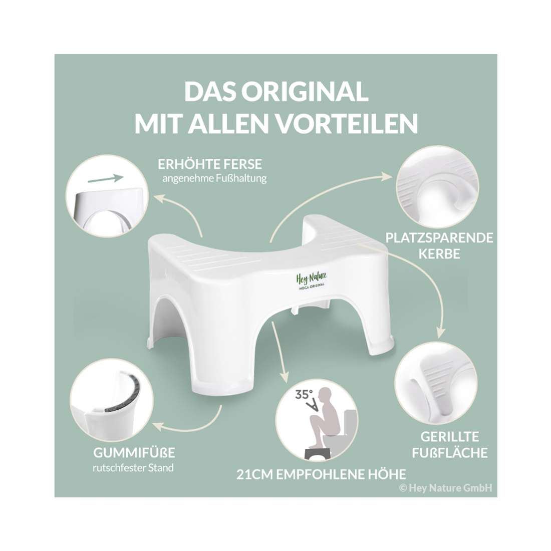 HOCA Original Toilettenhocker