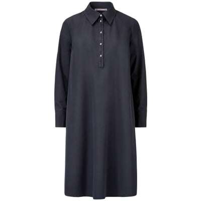 Damen-Blusenkleid, Schwarz