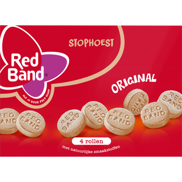 Red Band Stophoest rollen Snoep 4-pack (4 x 40g)
