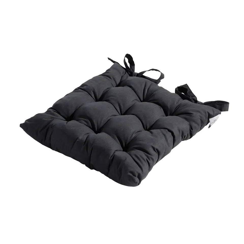 Madison - Zitkussen Toscane Basic black - Ca. 46x46 cm - Set van 4