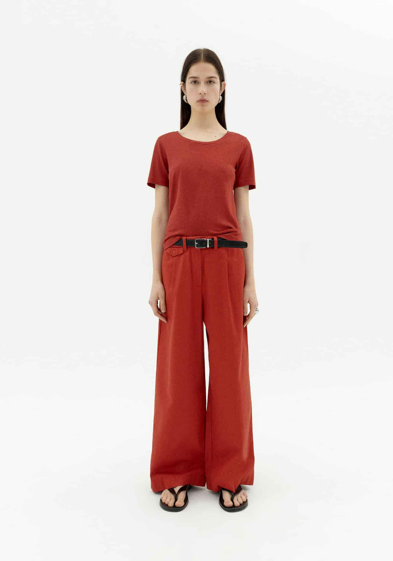 Thinking Mu Stoffhose Pat Hemp Orange Red
