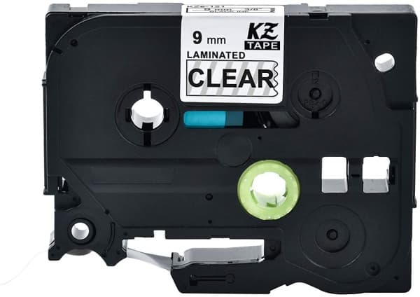 Brother Tape, erstatter Brother P-Touch TZ-121 Sort På Klar 9mm (8m) (1 stk.)