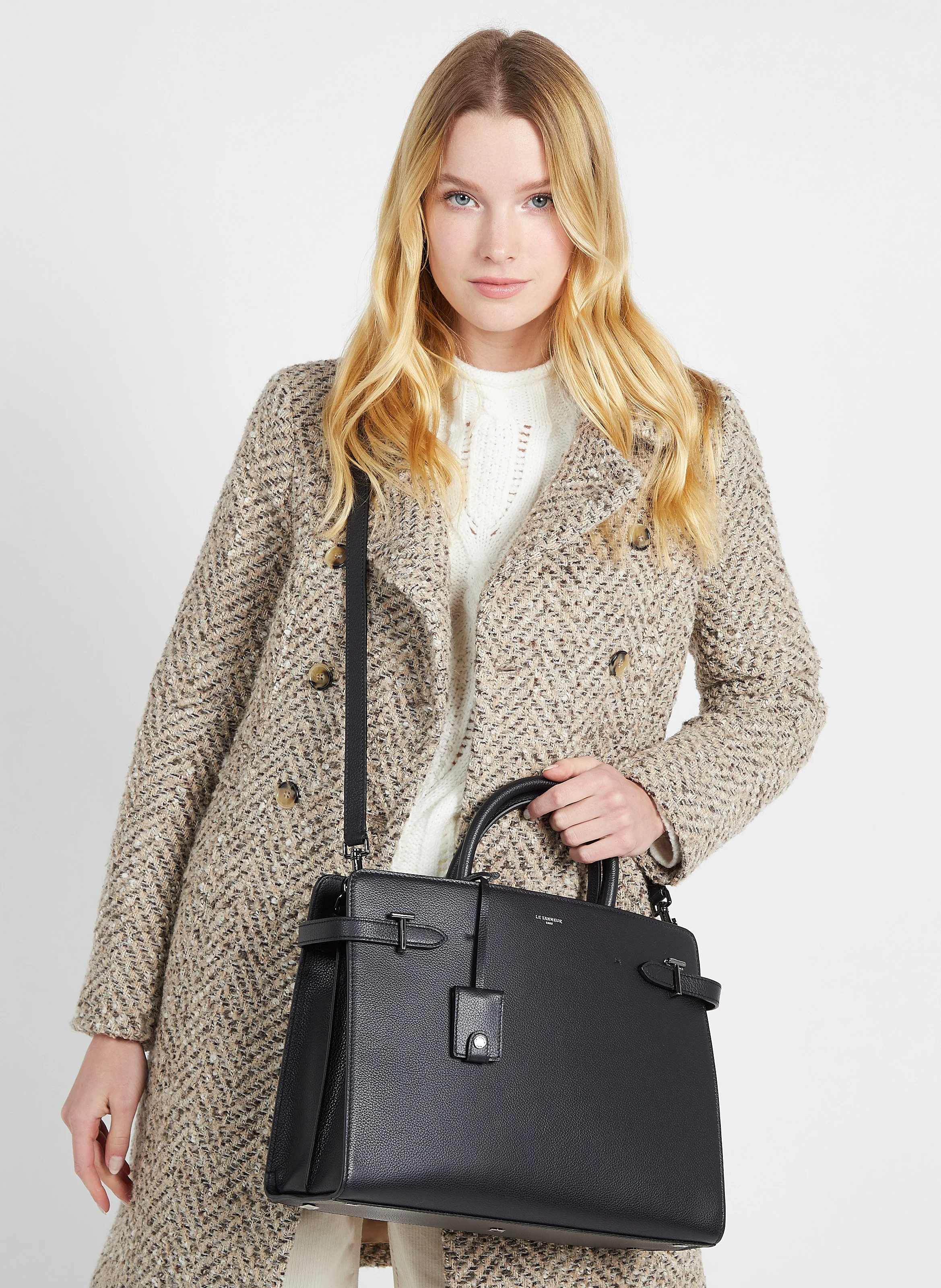EMILIE - Sac à main en cuir| Noir