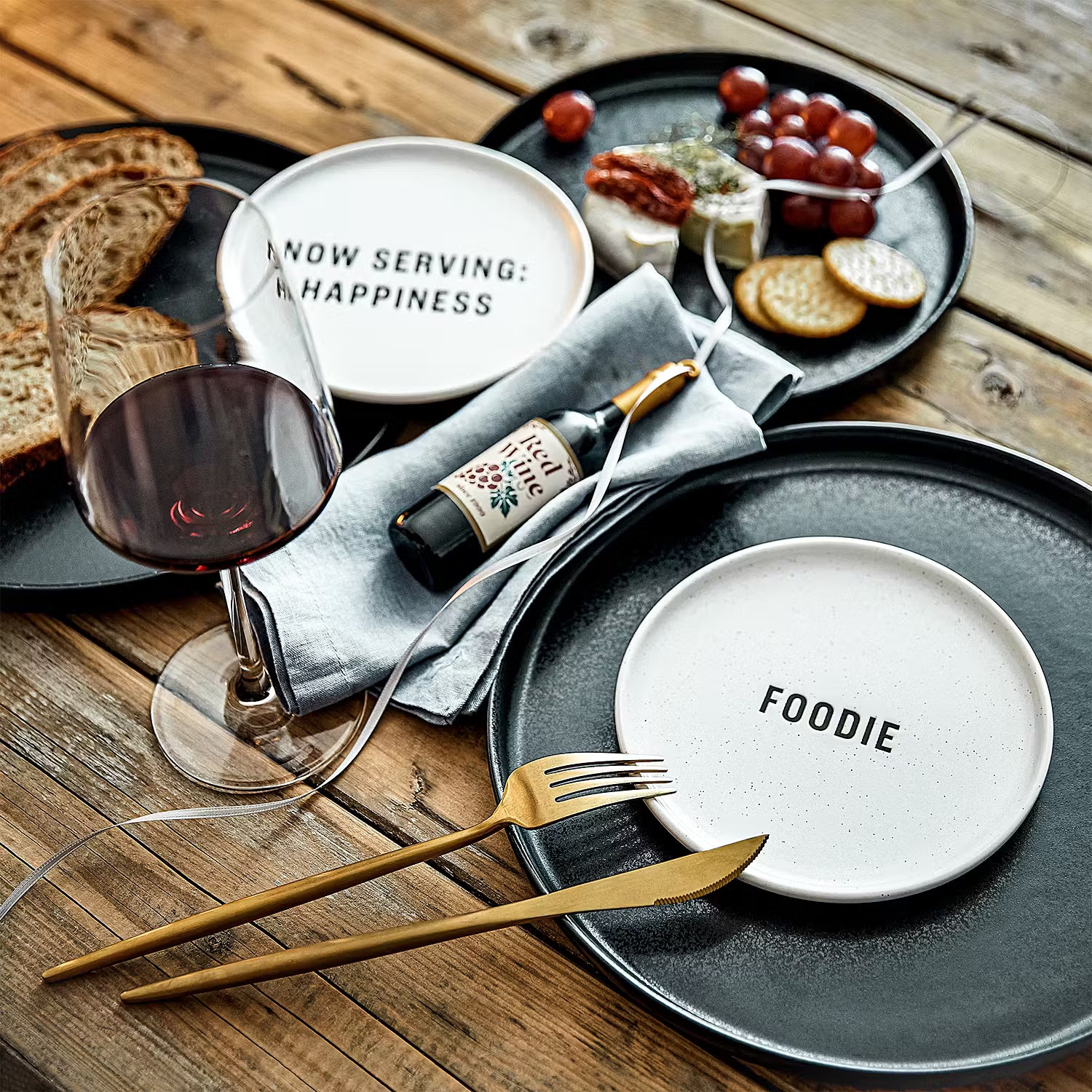 FOOD TALK Teller Foodie 6er-Set