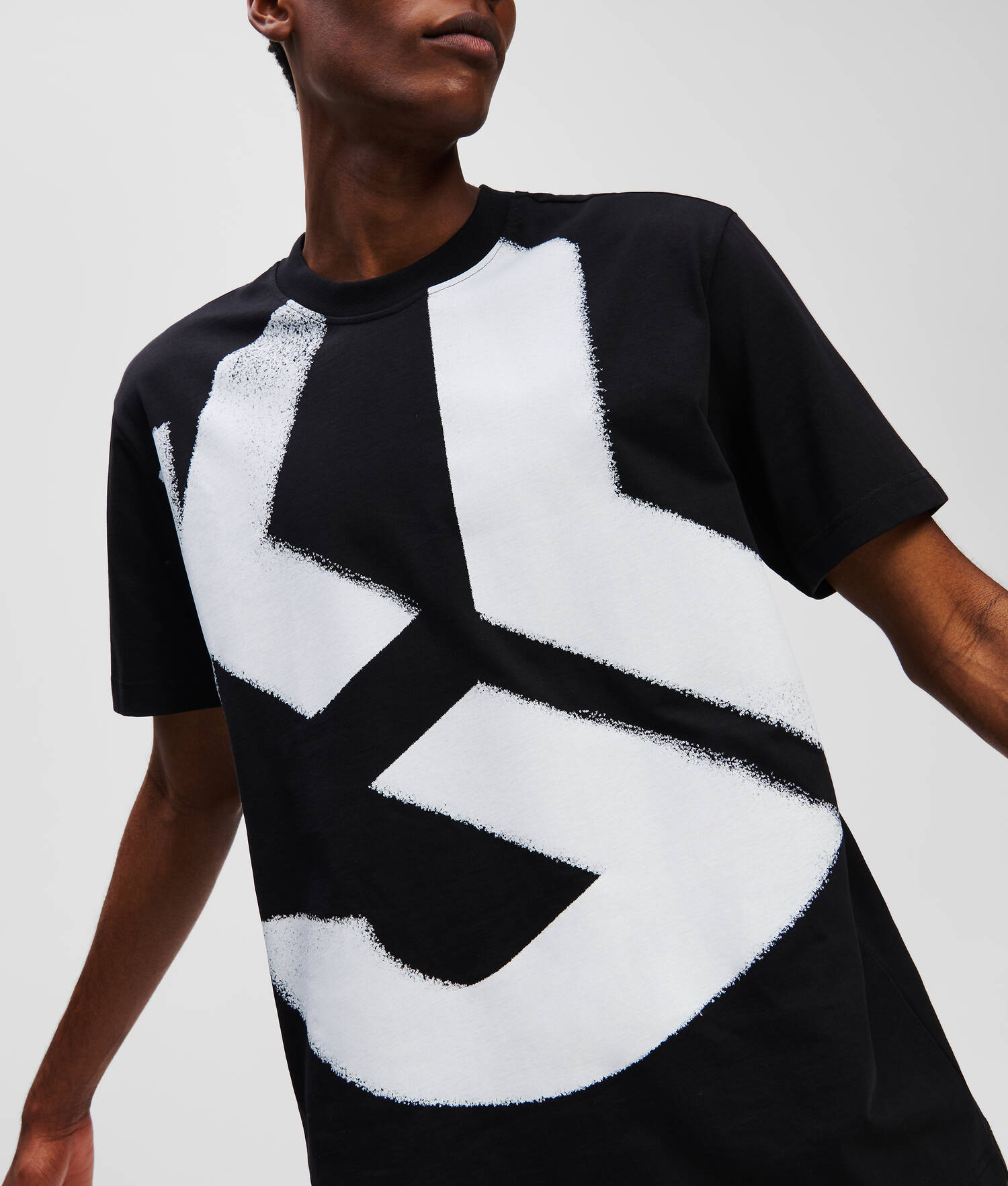 T-SHIRT EFFET DÉLAVÉ KLJ MONOGRAM
