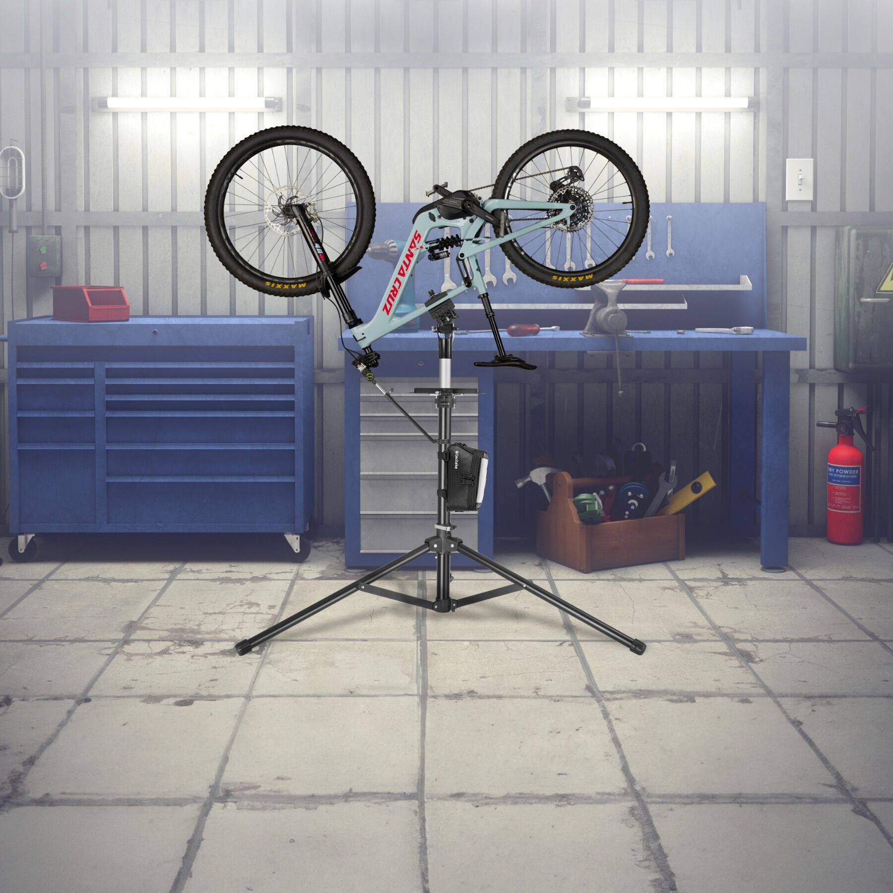 Set Fahrradmontageständer Jan und Rahmentasche