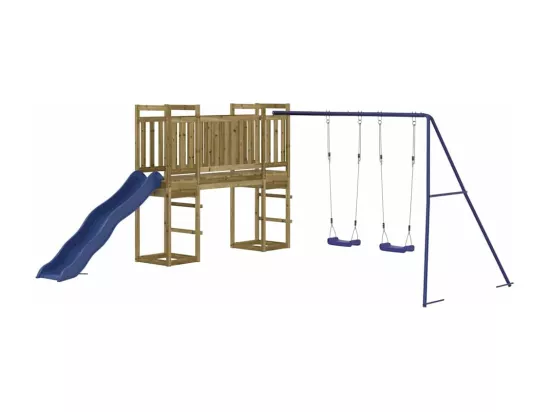 Aire de jeux d'extérieur bois de pin imprégné