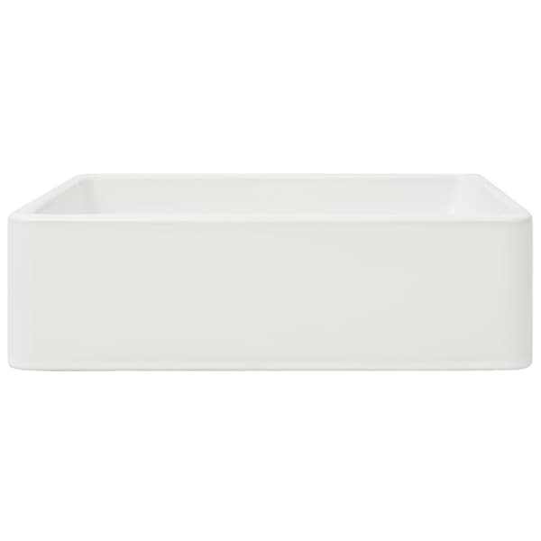 vidaXL Servant keramisk hvit 41x30x12 cm